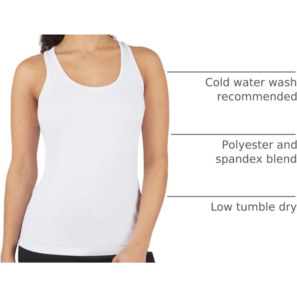 Women’s Lightweight Racerback Yoga Tank Top Quick Dry Sleeveless Activewear - Picture 4 of 6